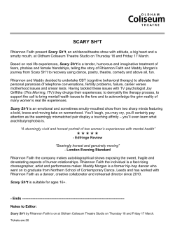 scary sh*t - Oldham Coliseum Theatre