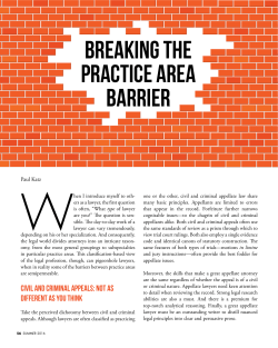 Breaking the Practice Area Barrier
