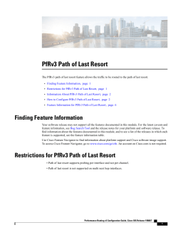 PfRv3 Path of Last Resort