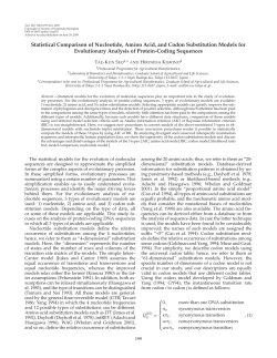 Statistical Comparison of Nucleotide, Amino Acid, and Codon