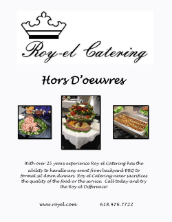 Hors D`oeuvres - Roy