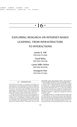 exploring research on internet-based learning