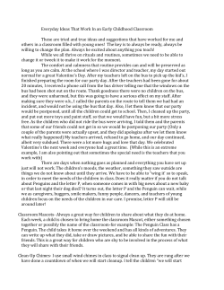 Everyday Ideas That Work In an Early Childhood - UW