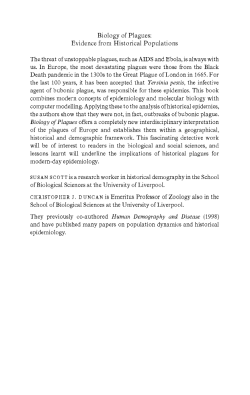 Biology of Plagues