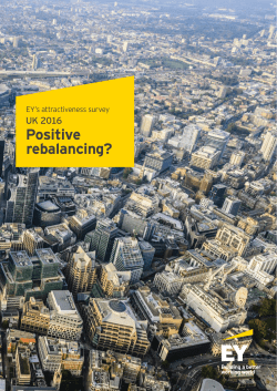 EY`s attractiveness survey UK 2016: Positive rebalancing?