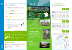 FROM STATION TO STADIUM IN A FEW STEPS CONNECTIONS