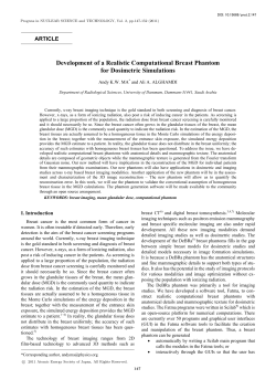 Development of a Realistic Computational Breast Phantom for