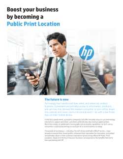 Boost your business by becoming a Public Print Location