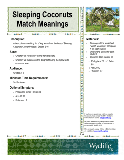 Sleeping Coconuts Match Meanings