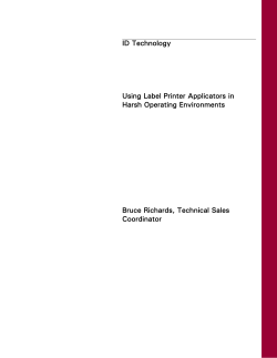 Using a Label Printer Applicator in a Harsh Environment