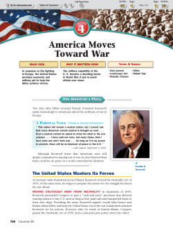 America Moves Toward War