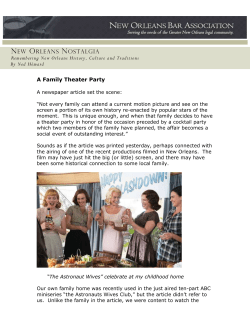 A Family Theater Party - New Orleans Bar Association