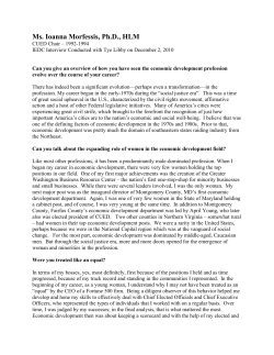 Ms. Ioanna Morfessis, Ph.D., HLM