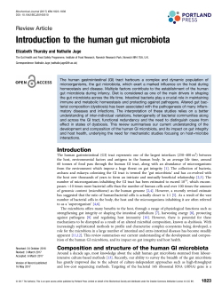 Introduction to the human gut microbiota