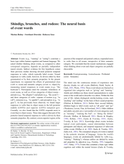 Shindigs, brunches, and rodeos: The neural basis of event words