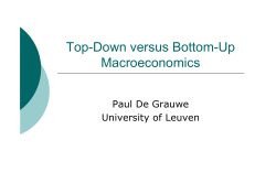 Top-Down versus Bottom-Up &ndash; Macroeconomics