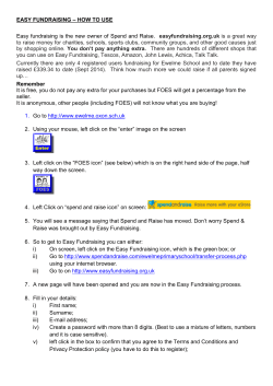 156 KB 5th Feb 2015 FOES EASY FUNDRAISING
