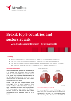Brexit: top 5 countries and sectors at risk