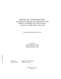 THE BALTIC CONFIGURATION:
