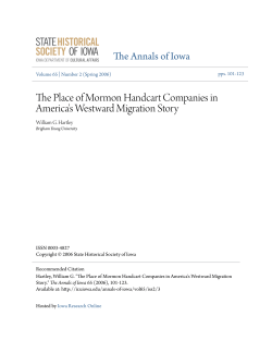 Place of Mormon Handcart Companies