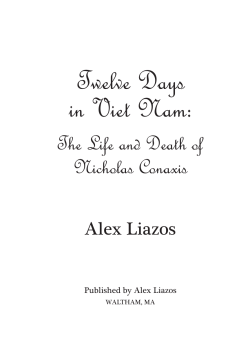 Chapter 1 - Twelve Days In Viet Nam by Alex Liazos