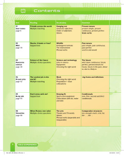 Unit Reading Vocabulary Grammar 01 Soul mates page 6 Friends