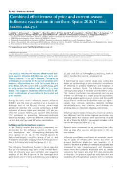 season analysis - Eurosurveillance