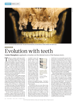 Evolution with teeth