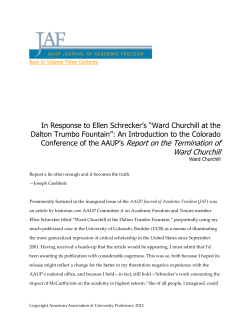 In Response to Ellen Schrecker