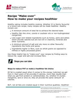 Making recipes healthier