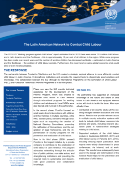 THE RESPONSE RESULTS The Latin American Network to Combat