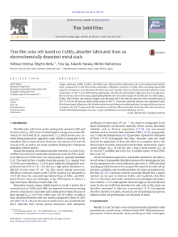 Thin film solar cell based on CuSbS 2 absorber fabricated from an
