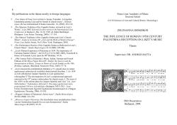 the influence of roman 19th century palestrina reception on liszt`s