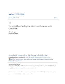 The Loss of Feminine Representation from the Aeneid to the