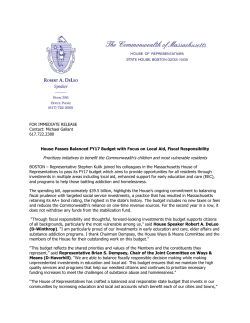 Prioritizes initiatives to benefit the Commonwealth`s children and