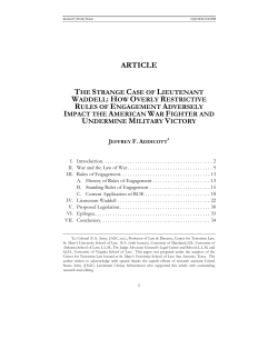 ARTICLE - St. Mary`s Law Journal