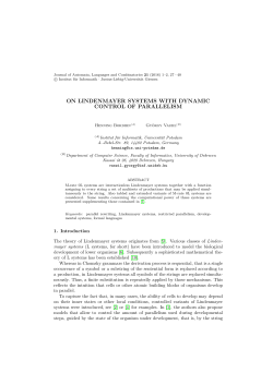 on lindenmayer systems with dynamic control of parallelism