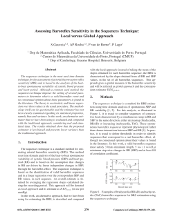 Assessing Baroreflex Sensitivity in the Sequences Technique: Local