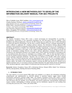 introducing a new methodology to develop the information delivery