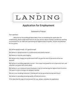 Application for Employment