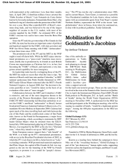 Mobilization for Goldsmith`s Jacobins