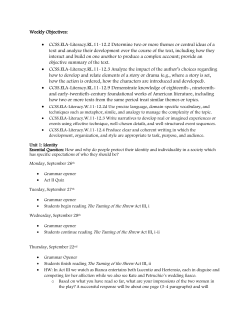 S1W4 Honors 11 - Van Buren Public Schools