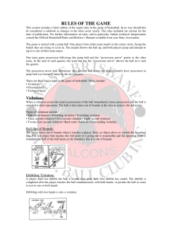 Basic Basketball Rules