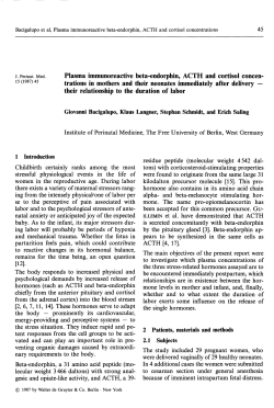 j. Perinat. Med. Plasma immunoreactive beta