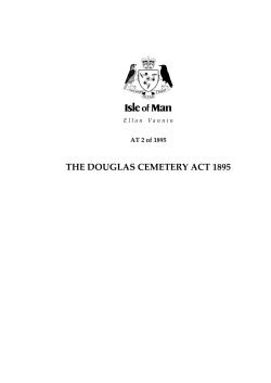 The Douglas Cemetery Act 1895