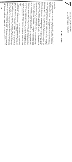 Interindividual variability: underutilized resource