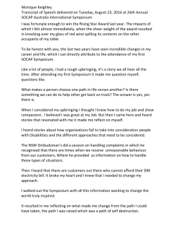 I was fortunate enough to win the Rising Star Award last year. The