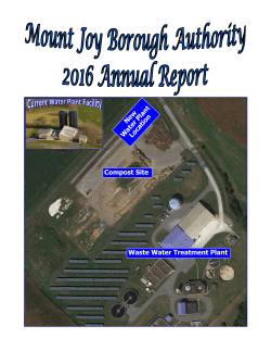 2016 Annual Report - Mount Joy Borough