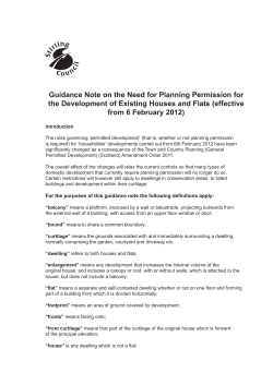 Guidance Note on the Need for Planning