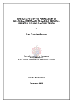 DETERMINATION OF THE PERMEABILITY OF BIOLOGICAL